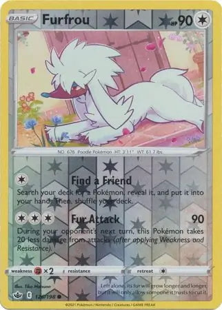 Chilling Reign Furfrou #126/198 reverse holo